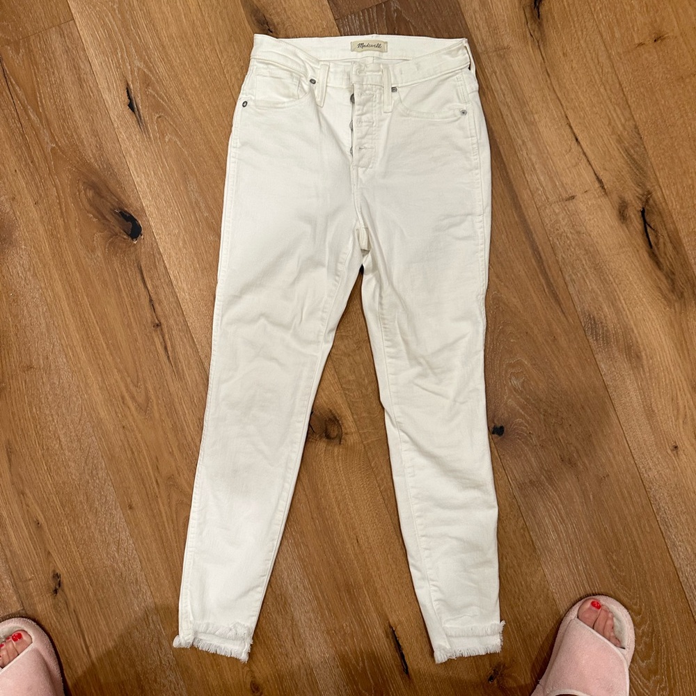 Madewell white jeans worn once size 26